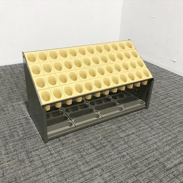 傘立て 48本用 テラモト オブリークアーバン イエロー グレー 中古 AA-875556B