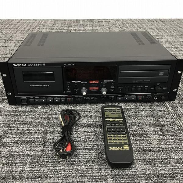 業務用CDレコーダー カセットデッキ TASCAM CC-222MKII ※ジャンク品※ ブラック ...