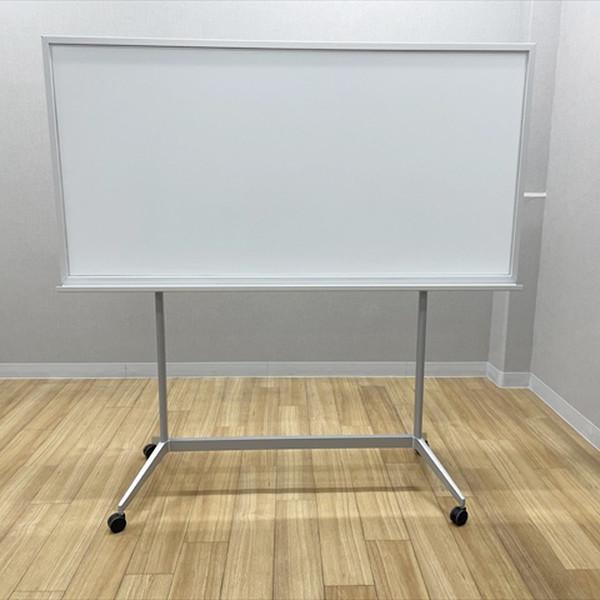 コクヨ ホワイトボード 脚付 片面式 デザインホワイトボード 移動式 シルバー 中古 BL-8809...