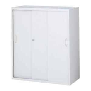 生興 キャビネット 引き戸 A4対応 スチール 本棚 【鍵付き】 引戸 書庫