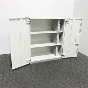書庫 スチール 両開き書庫 プラス L6 ホワ...の詳細画像1