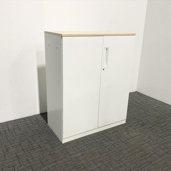 両開き書庫 エディア コクヨ ホワイト 中古 CR-873158B