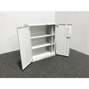両開き書庫 エディア シングルベース型 スチー...の詳細画像1