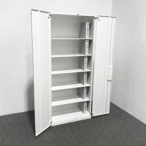 両開き書庫 ロング エディア ダブルベース型 ...の詳細画像1