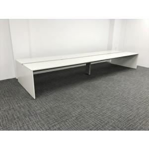 フリーアドレスデスク インターリンク 4枚天板 両面タイプ イトーキ ホワイトW 中古 DF-873...