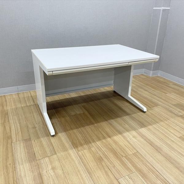 【中古】オカムラ アドバンス 平机 引出し付 L脚タイプ 幅1200×奥行800 ネオホワイト 事務...