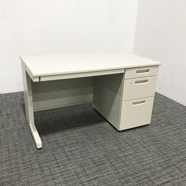 片袖デスク 3段袖 BS-E オフィスデスク コクヨ ナチュラルグレー 中古 DK-877258B