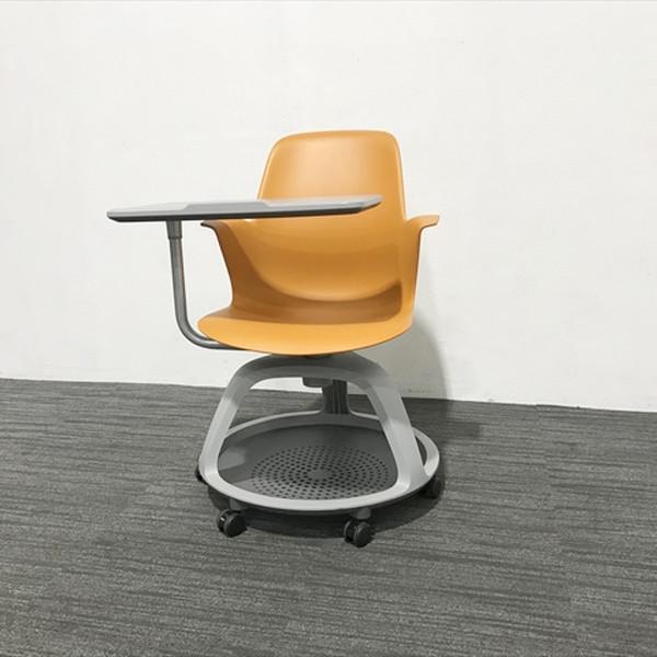 ミーティングチェア 肘付 steelcase スチールケース ノード メモ台 荷物棚 キャスター付き...