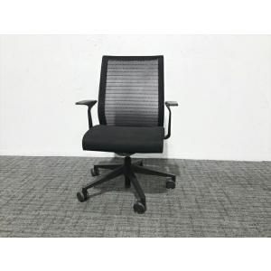 steelcase シンクチェア 3Dニット ブラックフレーム THK-13201 オフィスチェア ...