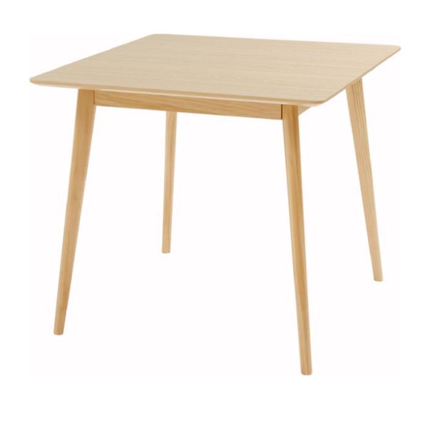 スクエアテーブル ダイニングテーブル ナチュラル W80 D80 H72 組立式 TMZTAP-00...