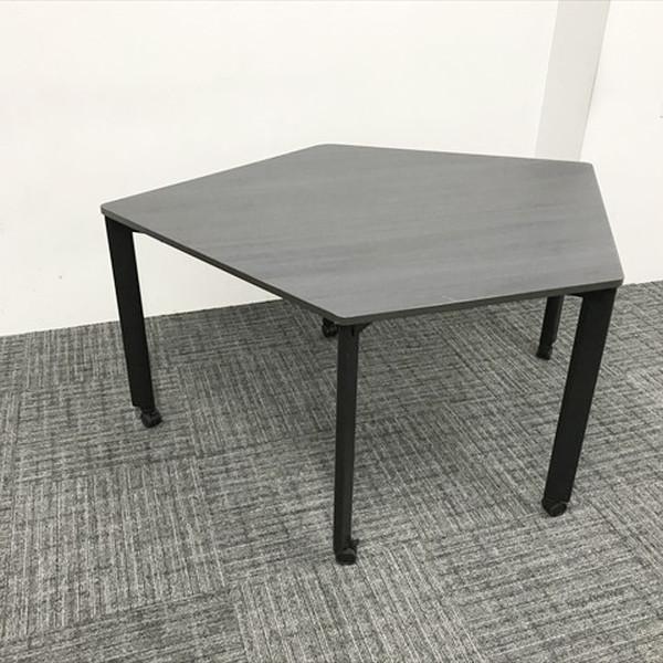 ミーティングテーブル 要組立 コモンズアイ 五角形ミニ キャスター付 内田洋行 ウチダ グラディスエ...