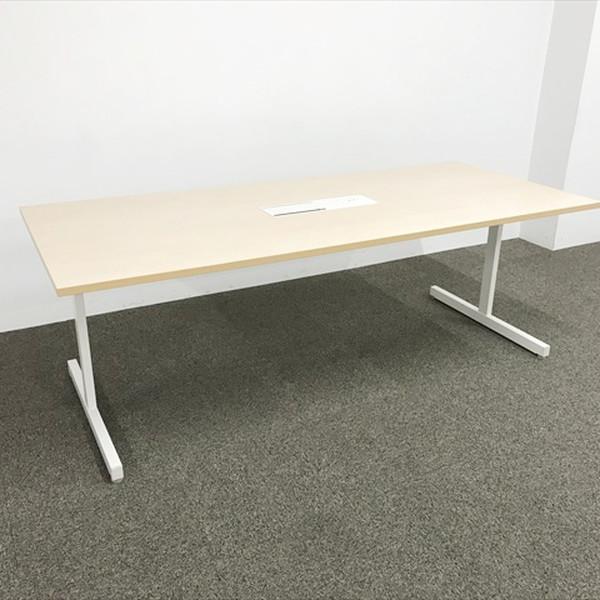 内田洋行 ミーティングテーブル 要組立 ノティオ スクエア天板 T字脚 W2100 D900 ウチダ...