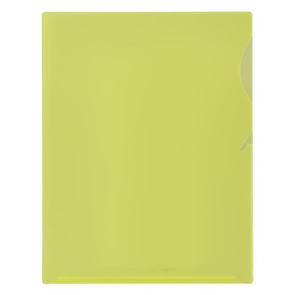 シールック ワイドクリアフォルダー イエロー 10枚入 CLK-2352-1-50 セキセイ