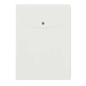 ポケット付エンベロープ　縦型マチ付　白　プラス