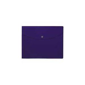 ポケット付エンベロープ　横型マチ付　青　プラス