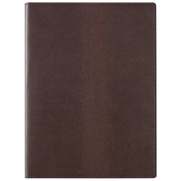 zeitVektorレポートパッド（A4）クロスペーパー製ダークブラウンZVP283Eレイメイ藤井小...