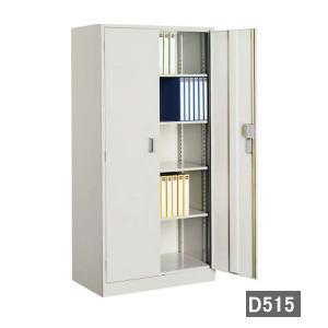両開き 書庫 スチール戸 生興 W880×D400×H1850(mm) 棚板4枚付き