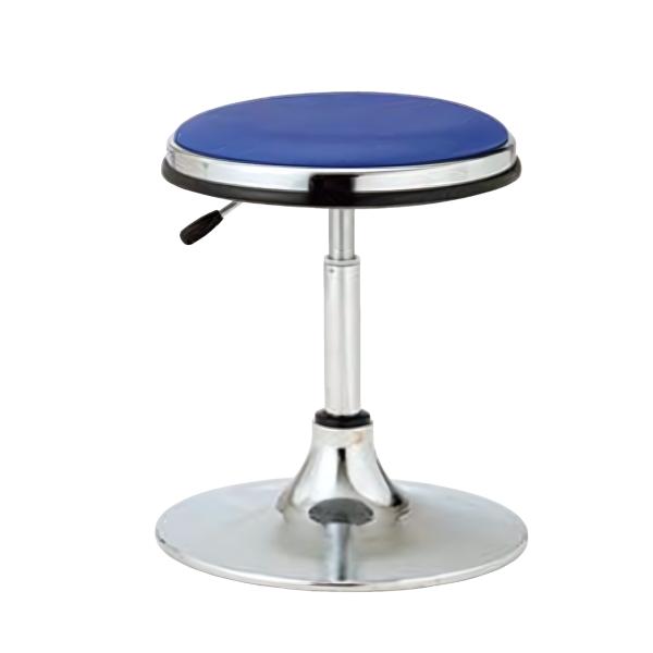 医療施設用スツール 患者用椅子 メッキ円盤脚 ガス上下調節 ノーリツイス TD-H13L-Z
