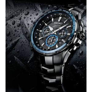 Point 2倍!即納!ベルト調整無料!最新作!セイコー 誤差10万年に1秒電波ソーラー 上級コーチュラ最高級モデル!全身強化ＩＰブラック×ブルーメタリックベゼル