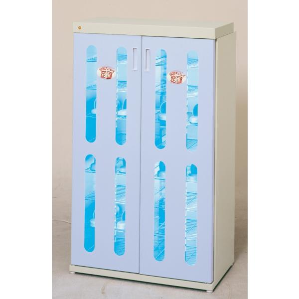 クリーンボックス スリムエイトワイド 16足用 DM-SLW ブルー(タイマー無)スリッパ殺菌ロッカ...