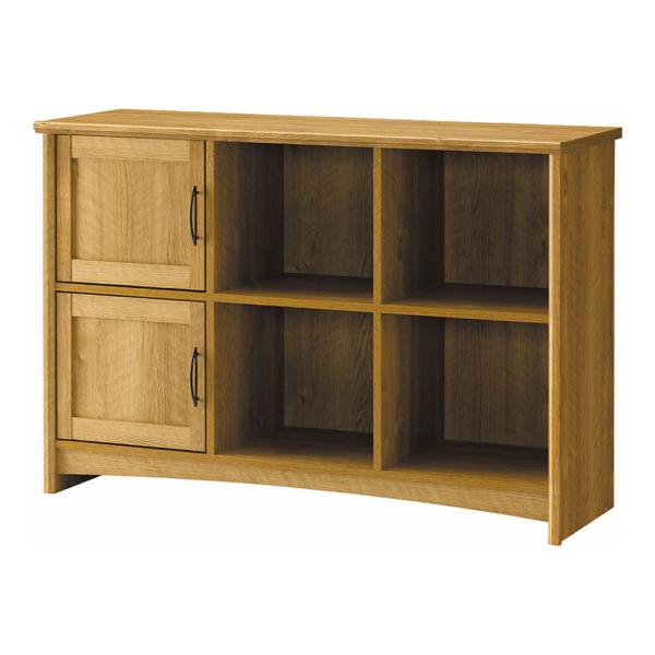 グレース ストッカー 扉 棚 収納 チェスト ナチュラル 幅1150×奥行388×高さ815mm