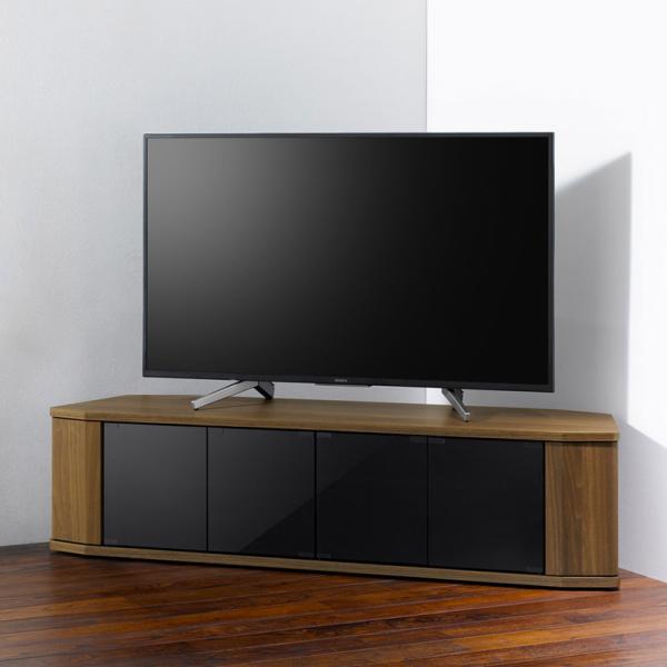 ラシーヌCR テレビボード コーナー 収納 隠しキャスター付 テレビ台 幅1488×奥行390×高さ...