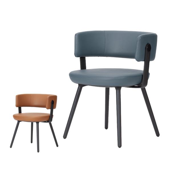 Work Plus LANDOL CHAIR ミーティングチェア 4本脚 PUレザー 幅570×奥行...