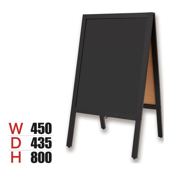 Asmix アスカ A型ブラックボード ポスタースタンド 両面 Mサイズ 折りたたみ可能 チョーク・...