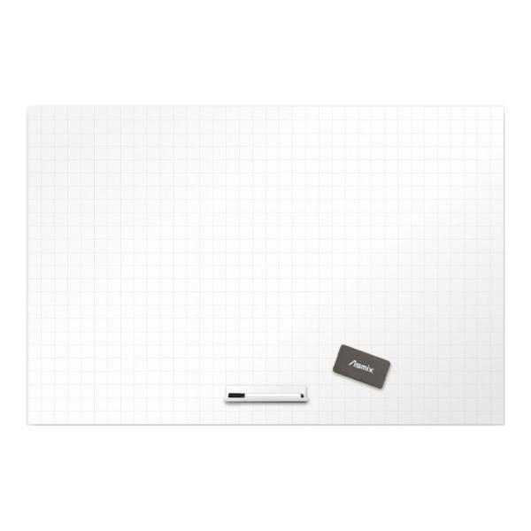 Asmix アスカ 抗菌ホワイトボード マグネットシート 暗線入り(方眼) LLサイズ 幅900×高...