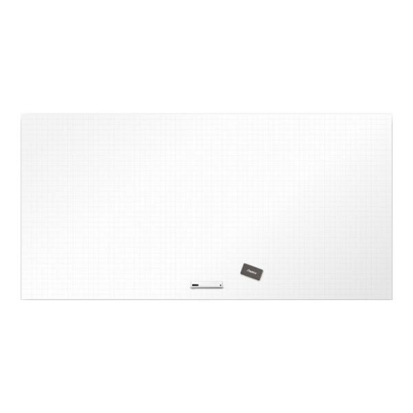 Asmix アスカ 抗菌ホワイトボード マグネットシート 暗線入り(方眼) 4Lサイズ 幅1800×...