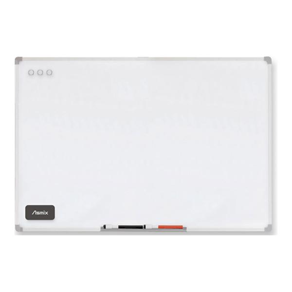 アスミックス ホワイトボード 無地 LLサイズ タテヨコ兼用 マグネット対応 900×600mm A...