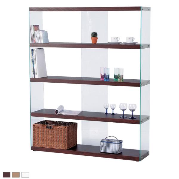 ワイドグラスシェルフ シェルフ HAB-625 幅1220×奥行315×高さ1490mm