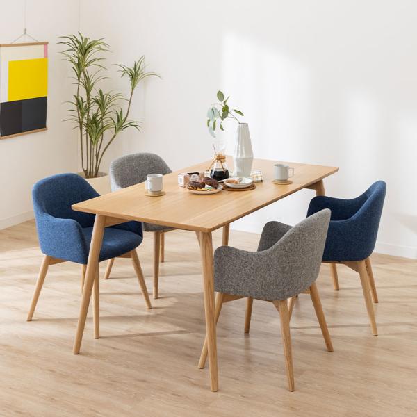 4人用 ダイニング5点セット ダイニングテーブル 食卓椅子 食卓テーブル 天然木 木製 ダイニングチ...