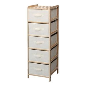 天然木製 チェスト 5段 幅340×奥行360×高さ1030mm AZ-LFS-375