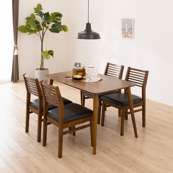4人用 トムテ ダイニングセット 5点 テーブル＋チェア4脚 ノルディック カフェ風 北欧