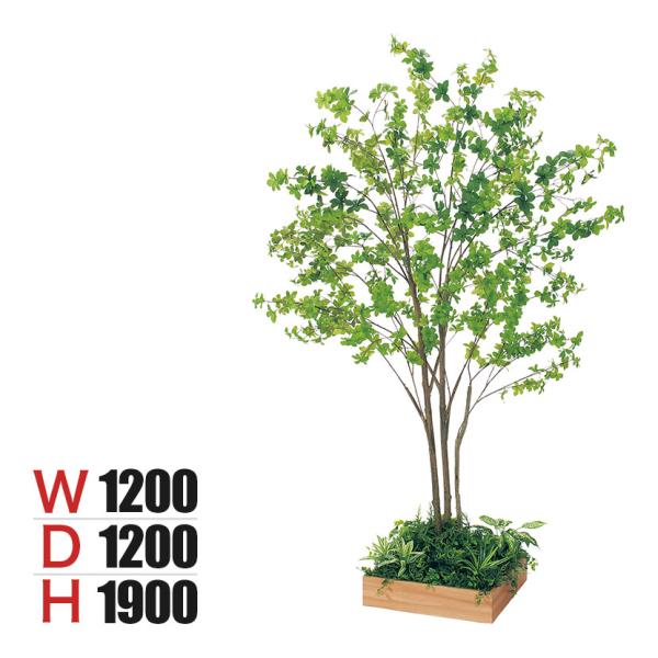 ベルク 土台プランター 450角 ドウダン 国産 テーブル樹木 人工観葉植物 フェイクグリーン GR...
