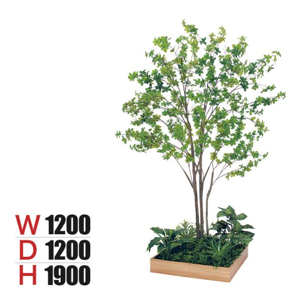 ベルク 土台プランター 600角 ドウダン 国産 テーブル樹木 人工観葉植物 フェイクグリーン GR...