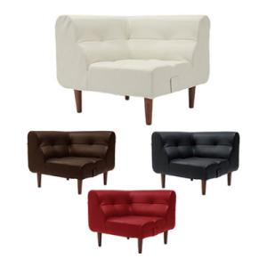 コーナーソファ レザー張り 日本製 PVC