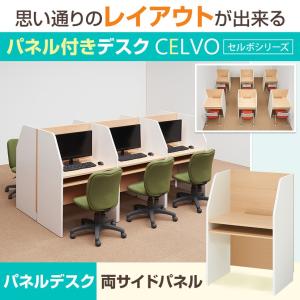 法人様限定 パネルデスク セルボ 両サイドパネ...の詳細画像2