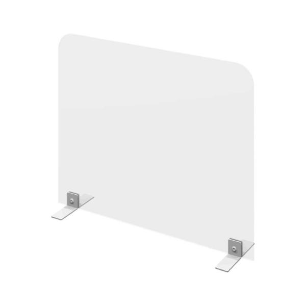 飛沫防止パネル シンプルデザイン 塩化ビニールパネル 3mm厚 キズ防止フェルト付きアルミ脚 透明タ...