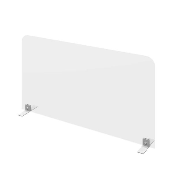 飛沫防止パネル シンプルデザイン 塩化ビニールパネル 3mm厚 キズ防止フェルト付きアルミ脚 透明タ...