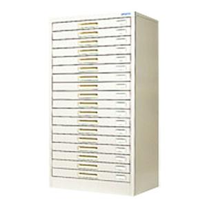 スチール製 ペーパーケース 書類整理ケース B4 18トレー