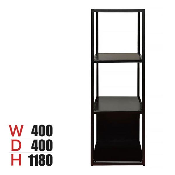 DORIX FTF システムシェルフ 3段(BP1)1列 収納 オープンシェルフ 幅400×奥行40...