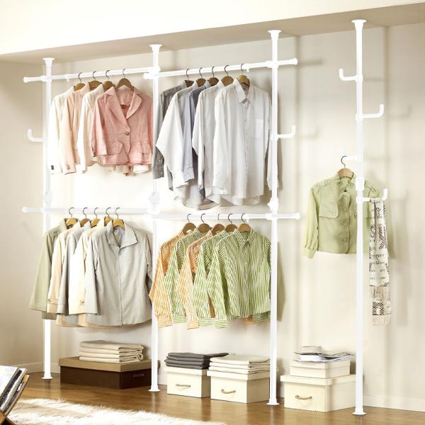 ドリームハンガー 突っ張りポールハンガー 4ポール