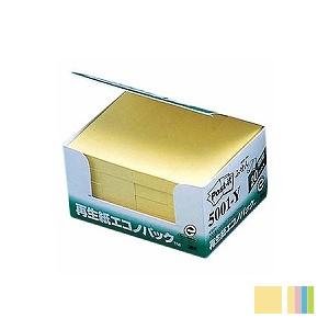 ポストイット ふせん 付箋 ふせん 25×75mm 1箱2000枚 再生紙エコノパック まとめ買い ...