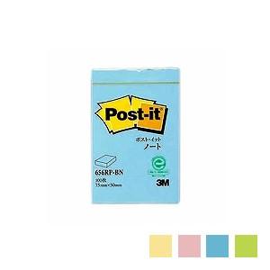 ポストイット ふせん 付箋 ノート カードサイズ 再生紙 50×75mm 100枚 スリーエム/EC...