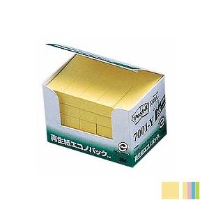 ポストイット ふせん 付箋 見出し 15×50mm 1箱2500枚 再生紙エコノパック まとめ買い ...