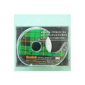 メンディングテープ 修繕テープ テープカッター付き 小巻 幅12mm 1巻 スリーエム EC-810...