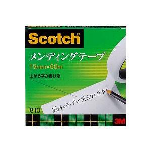 メンディングテープ 修繕テープ 紙箱入り 大巻 幅15mm 1巻 スリーエム EC-810-3-15