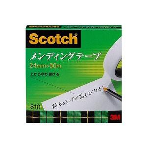メンディングテープ 修繕テープ 紙箱入り 大巻 幅24mm 1巻 スリーエム EC-810-3-24